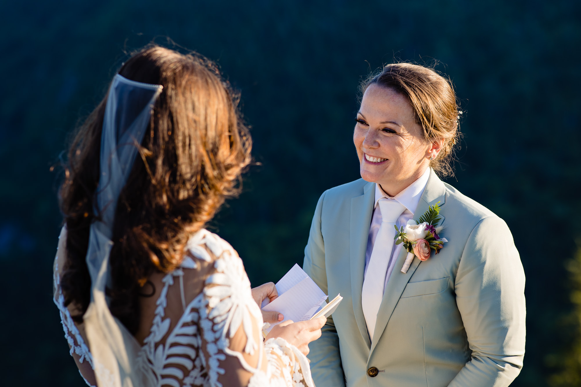 A stunning mountaintop wedding ceremony in Acadia National Park