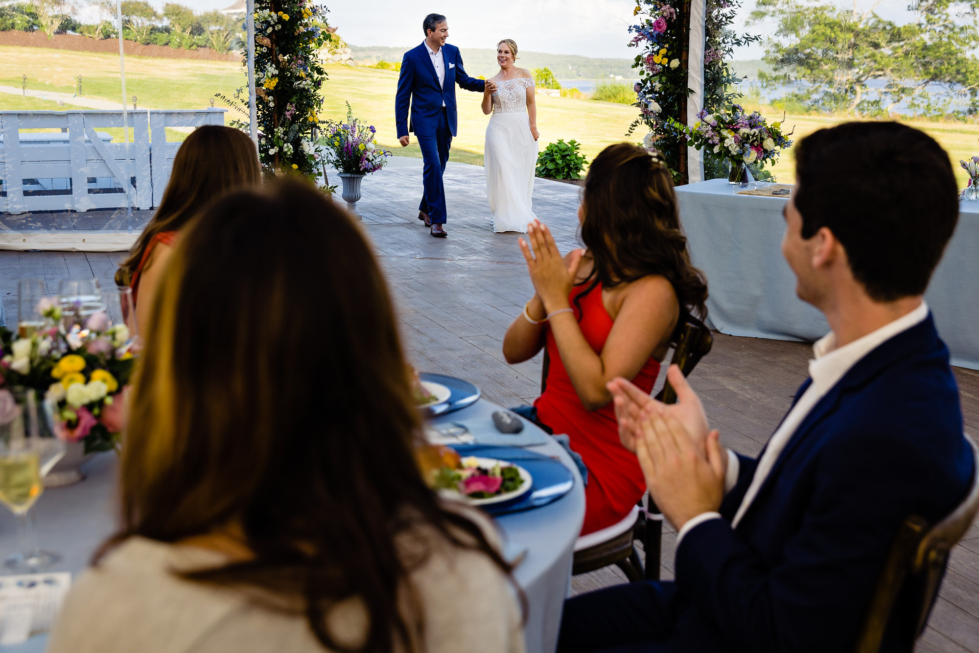 A wedding reception in Stockton Springs, Maine