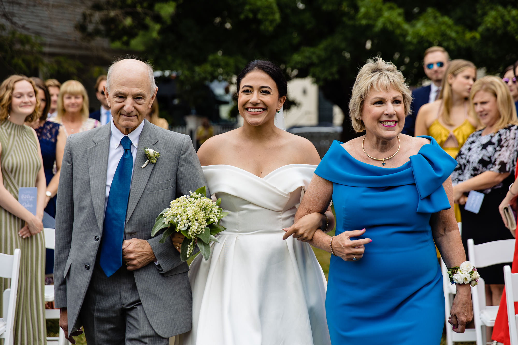 A beautiful wedding ceremony at Strawbery Banke Museum in Portsmouth, NH