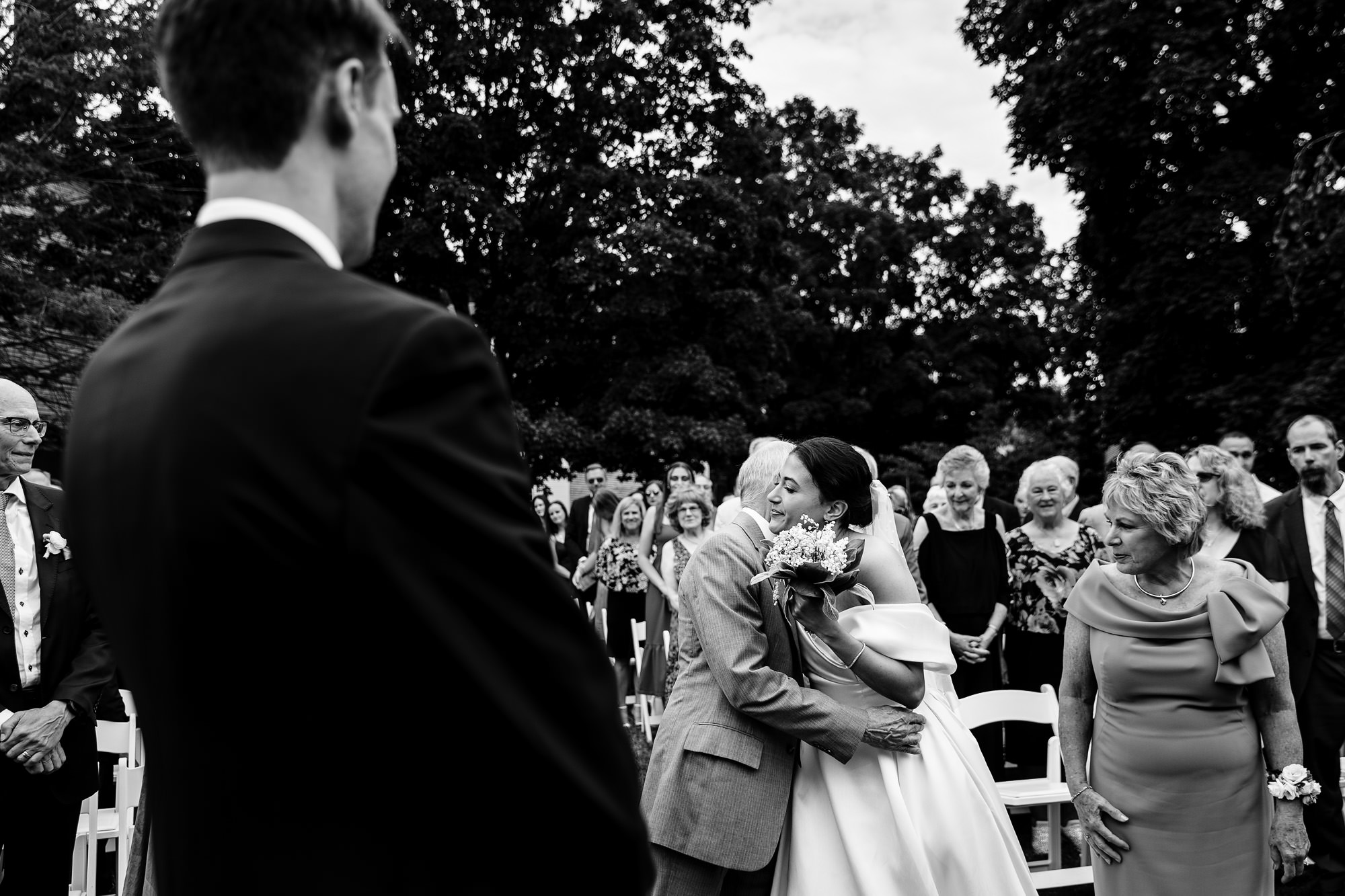 A beautiful wedding ceremony at Strawbery Banke Museum in Portsmouth, NH