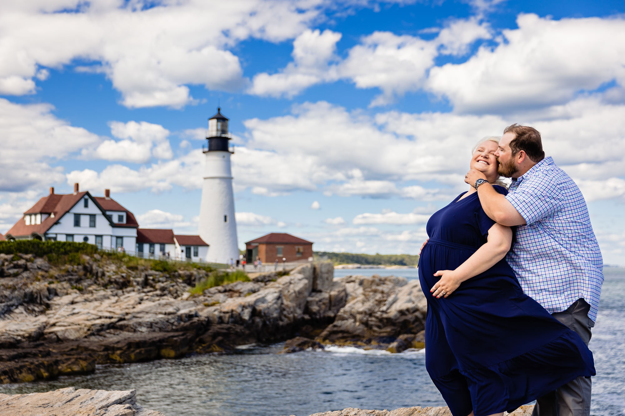 Portland Headlight maternity portraits