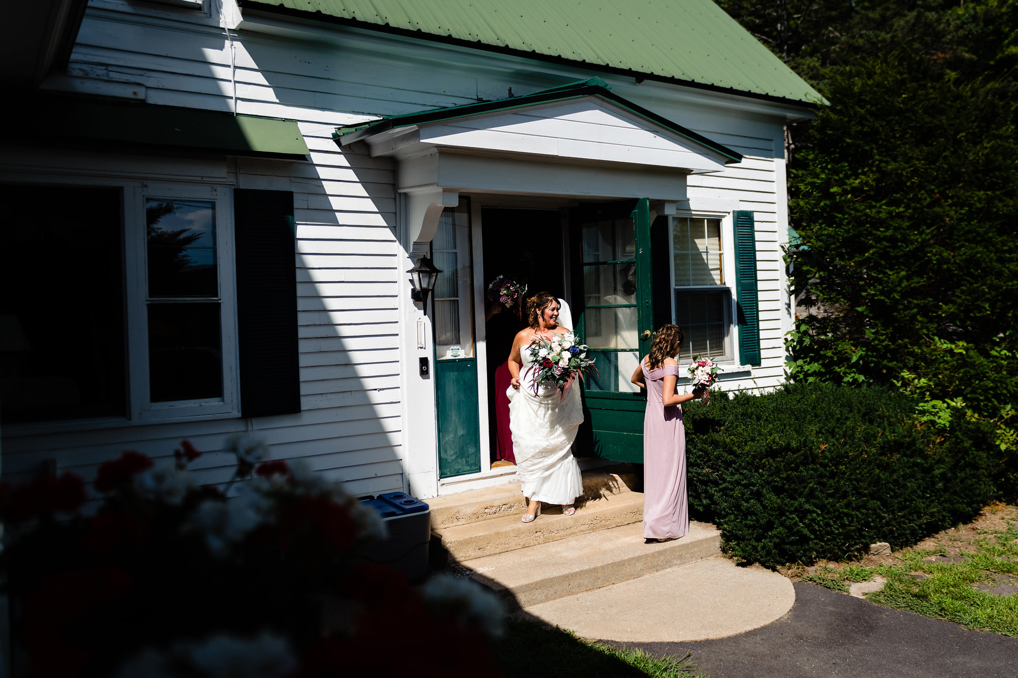 A wedding ceremony at a Newry Maine wedding