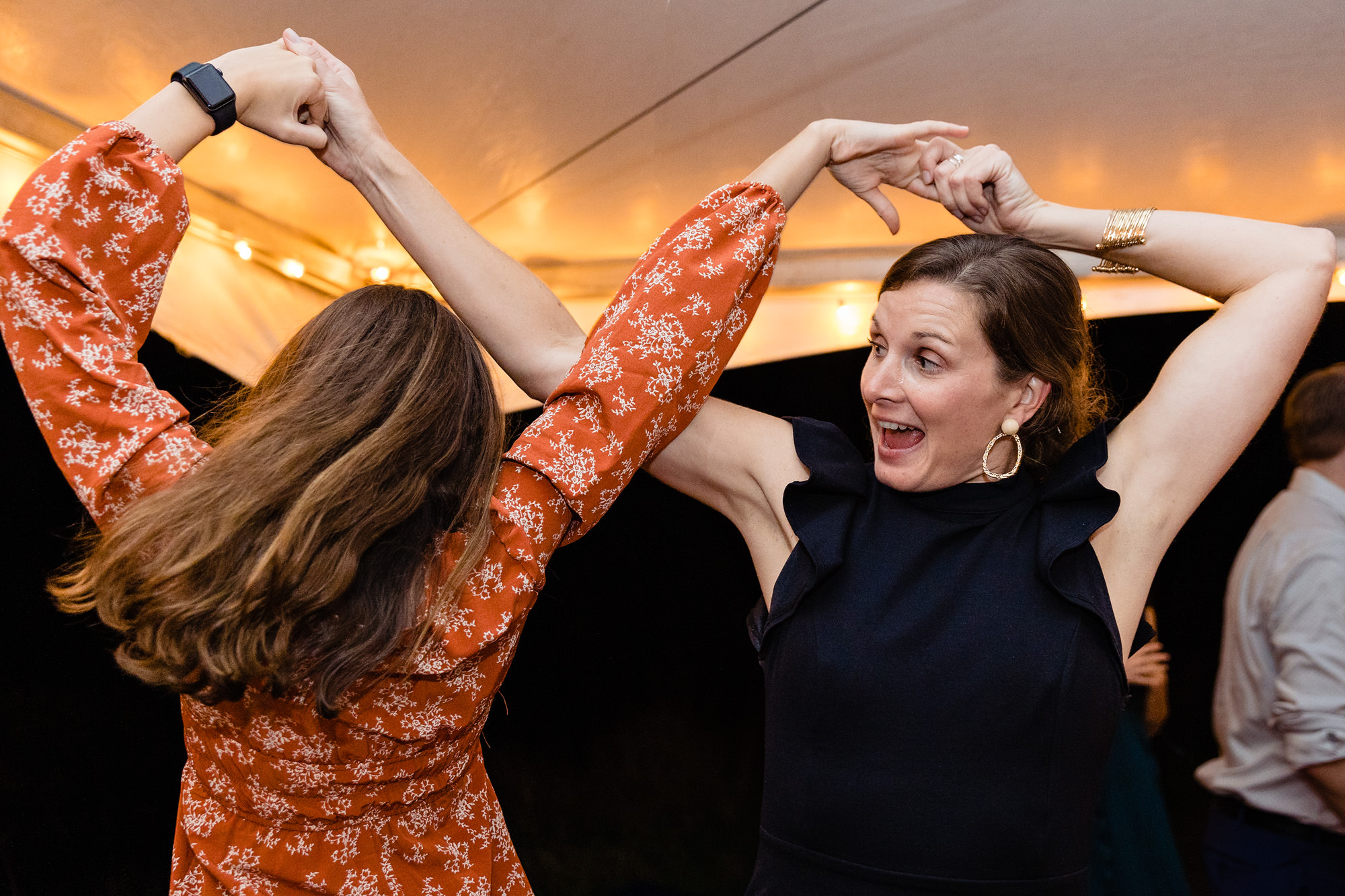 An energetic dance floor at a Grey Havens Inn Maine wedding