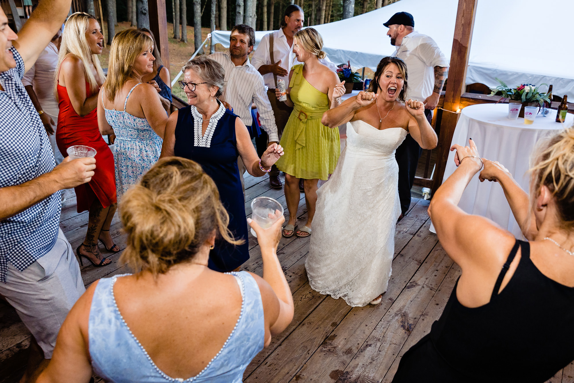 A wild dance floor headed by Wavelength in western Maine