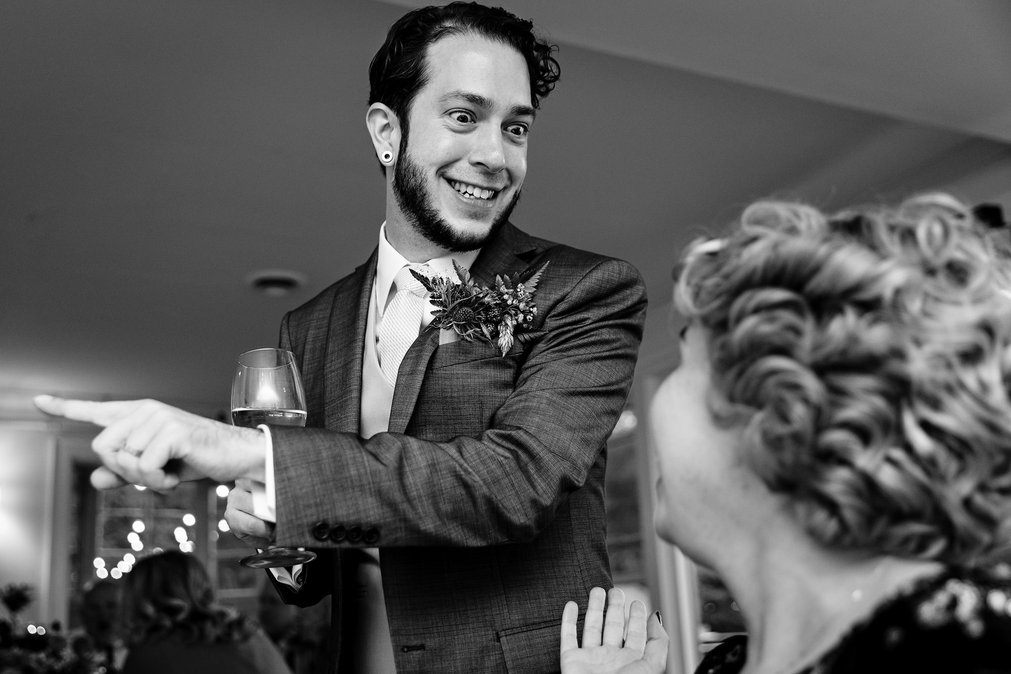 An intimate wedding reception at Asticou Inn in Northeast Harbor, Mount Desert Island, Maine