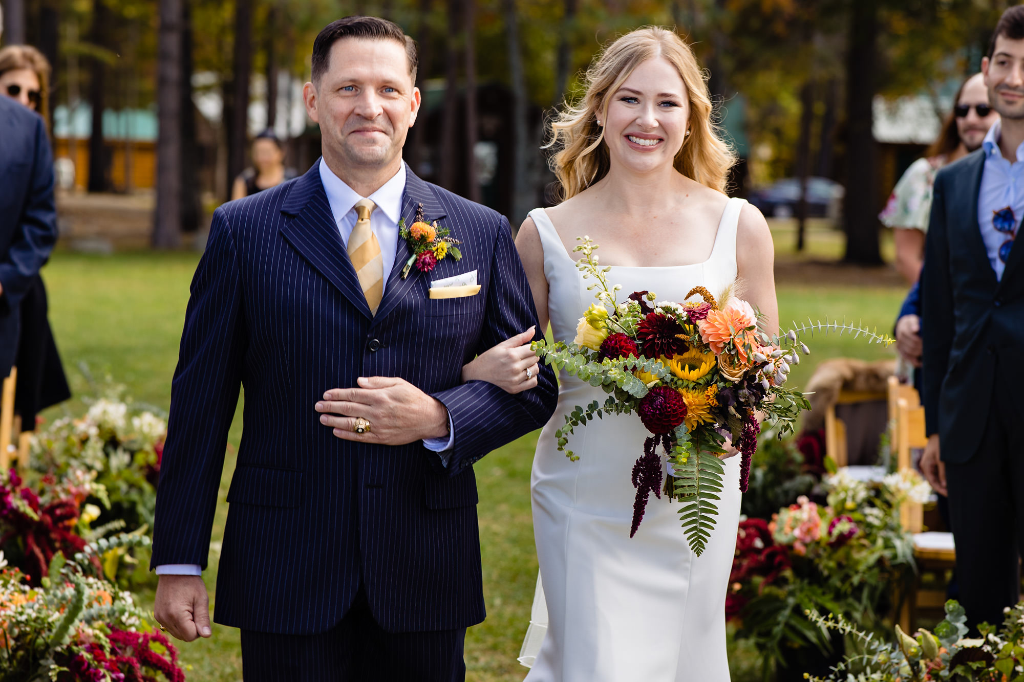 Wedding ceremony at NEOC in Millinocket, Maine