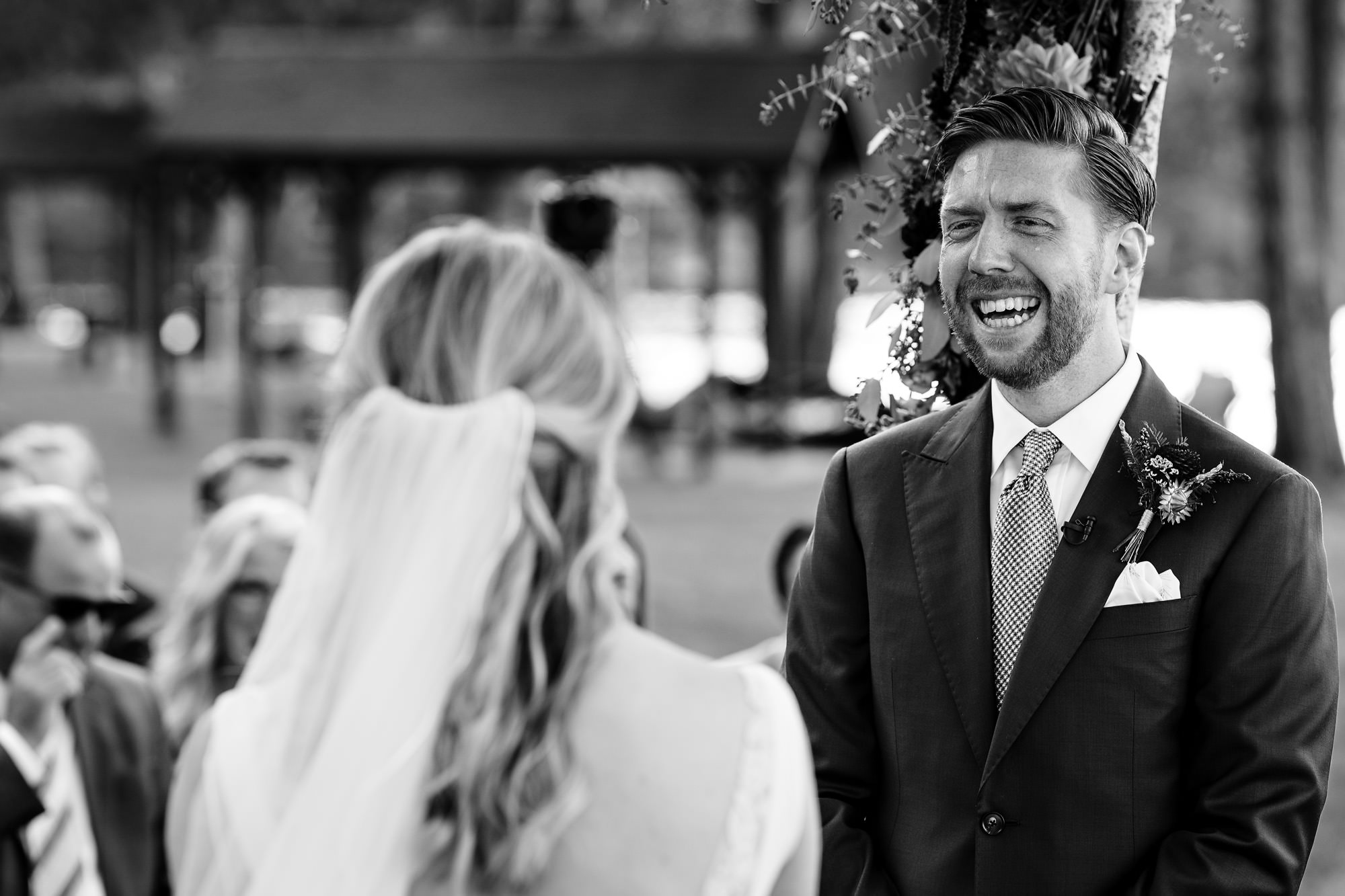 Wedding ceremony at NEOC in Millinocket, Maine