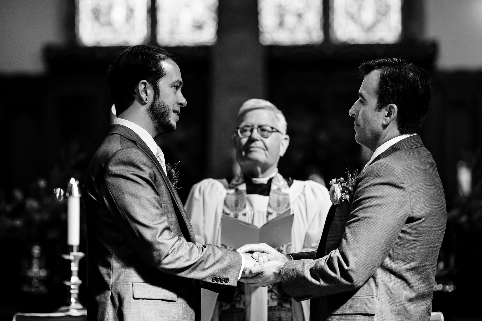 A wedding ceremony at St. Marys-By-The-Sea in Northeast Harbor, Maine