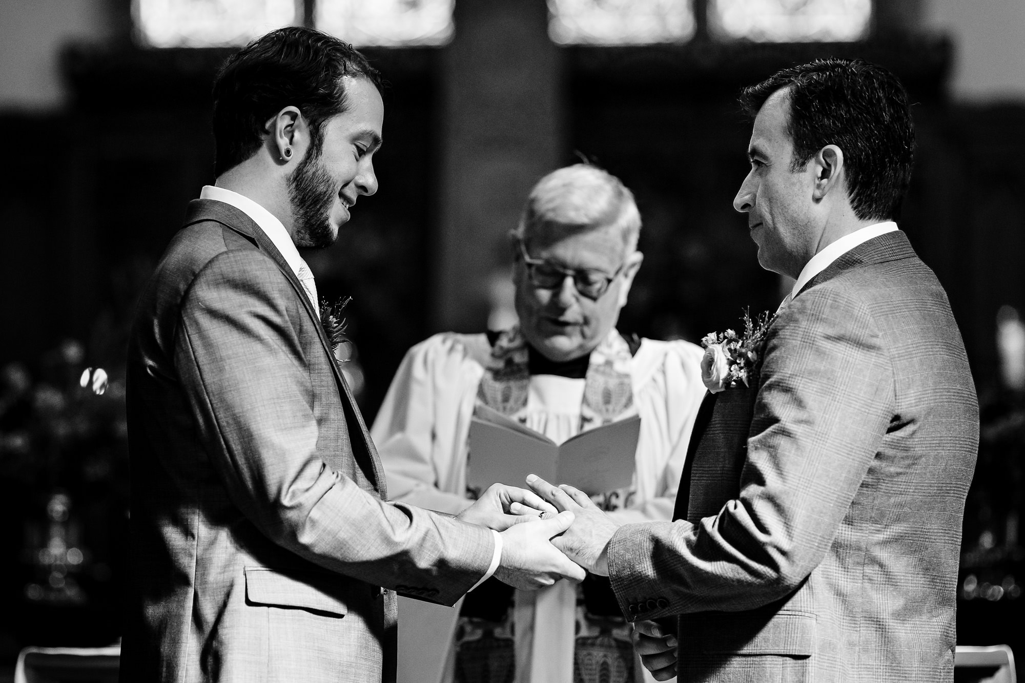 A wedding ceremony at St. Marys-By-The-Sea in Northeast Harbor, Maine