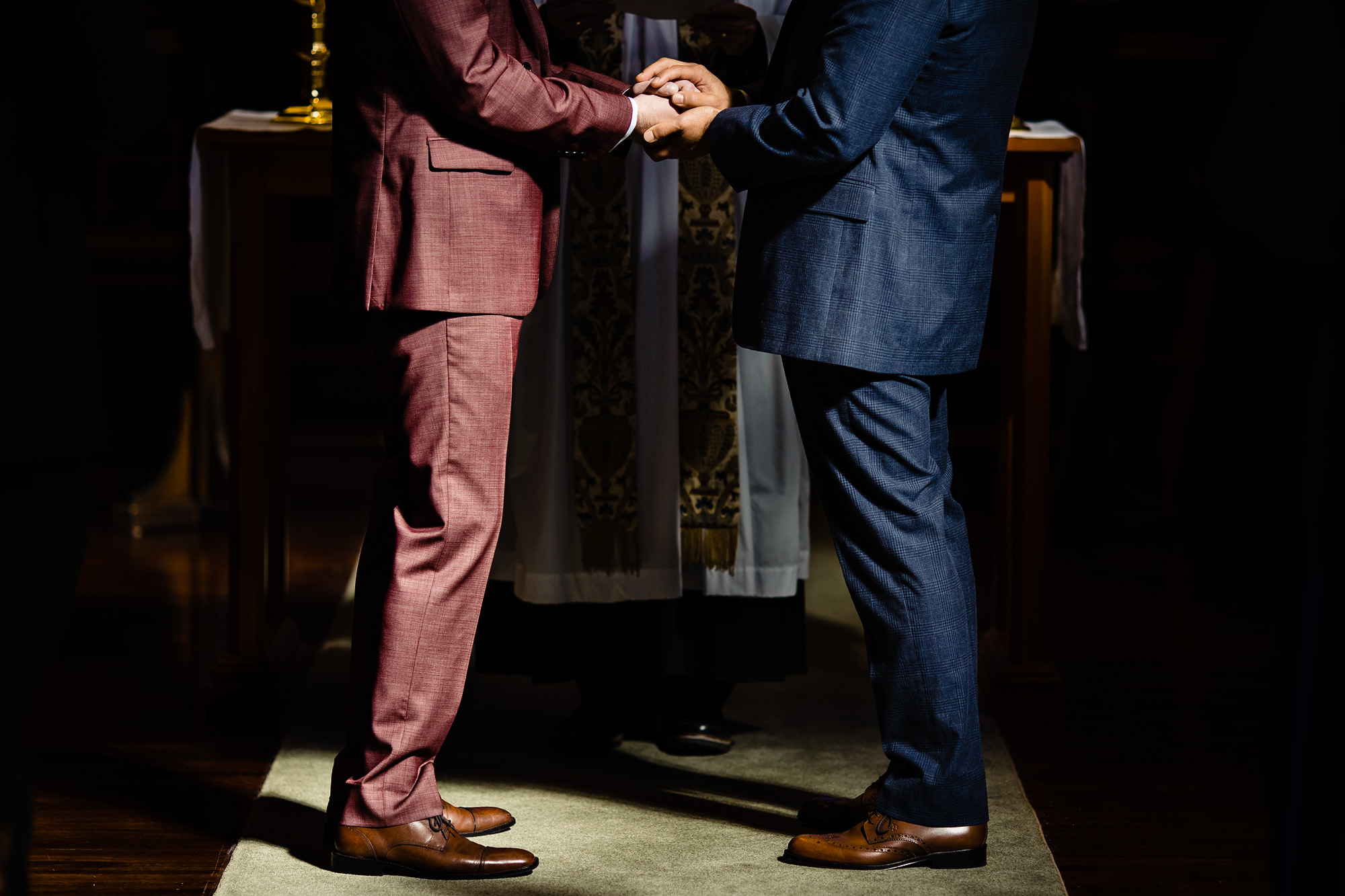 A wedding ceremony at St. Marys-By-The-Sea in Northeast Harbor, Maine