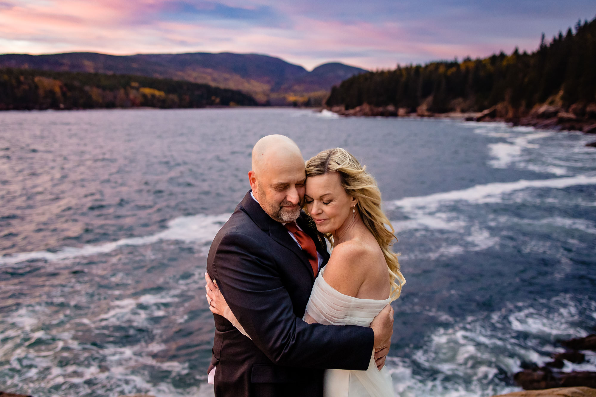 Teresa and Ed’s Cliffside Acadia Elopement