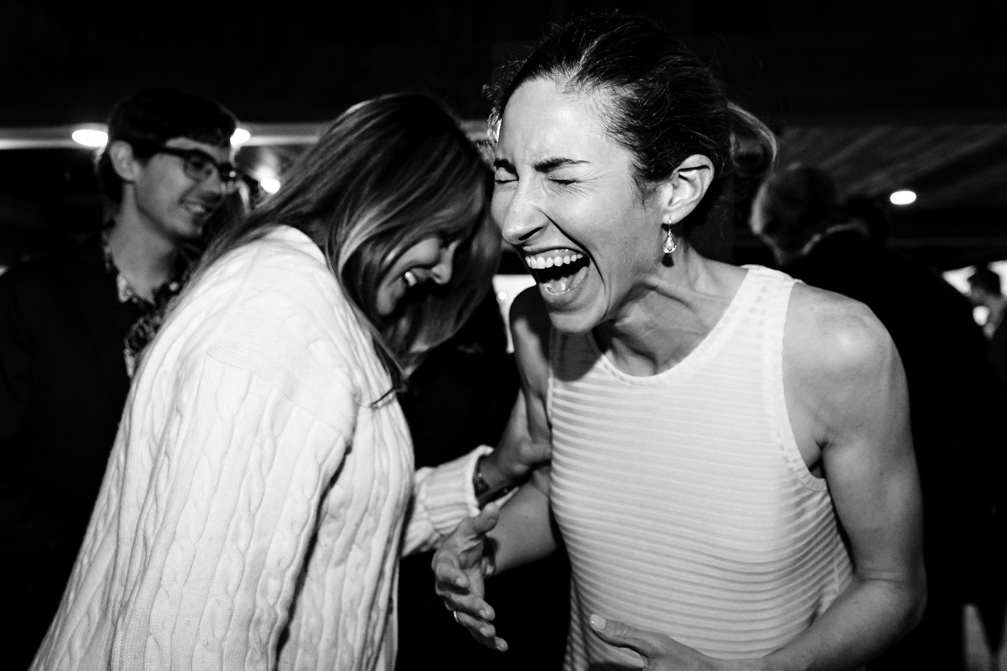 A fun dance floor at a Boothbay Harbor Maine wedding