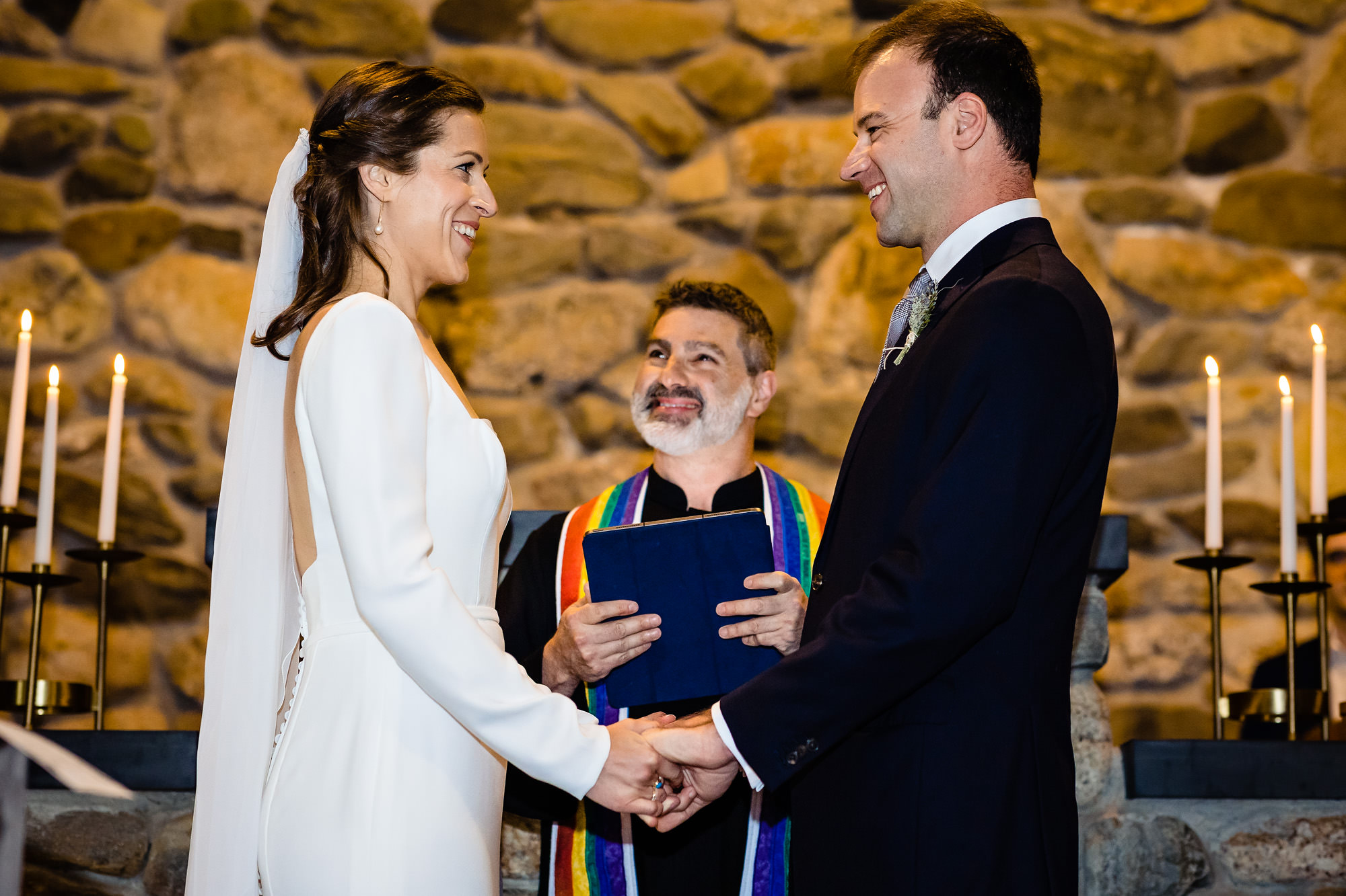A Wilson Memorial Chapel wedding ceremony.