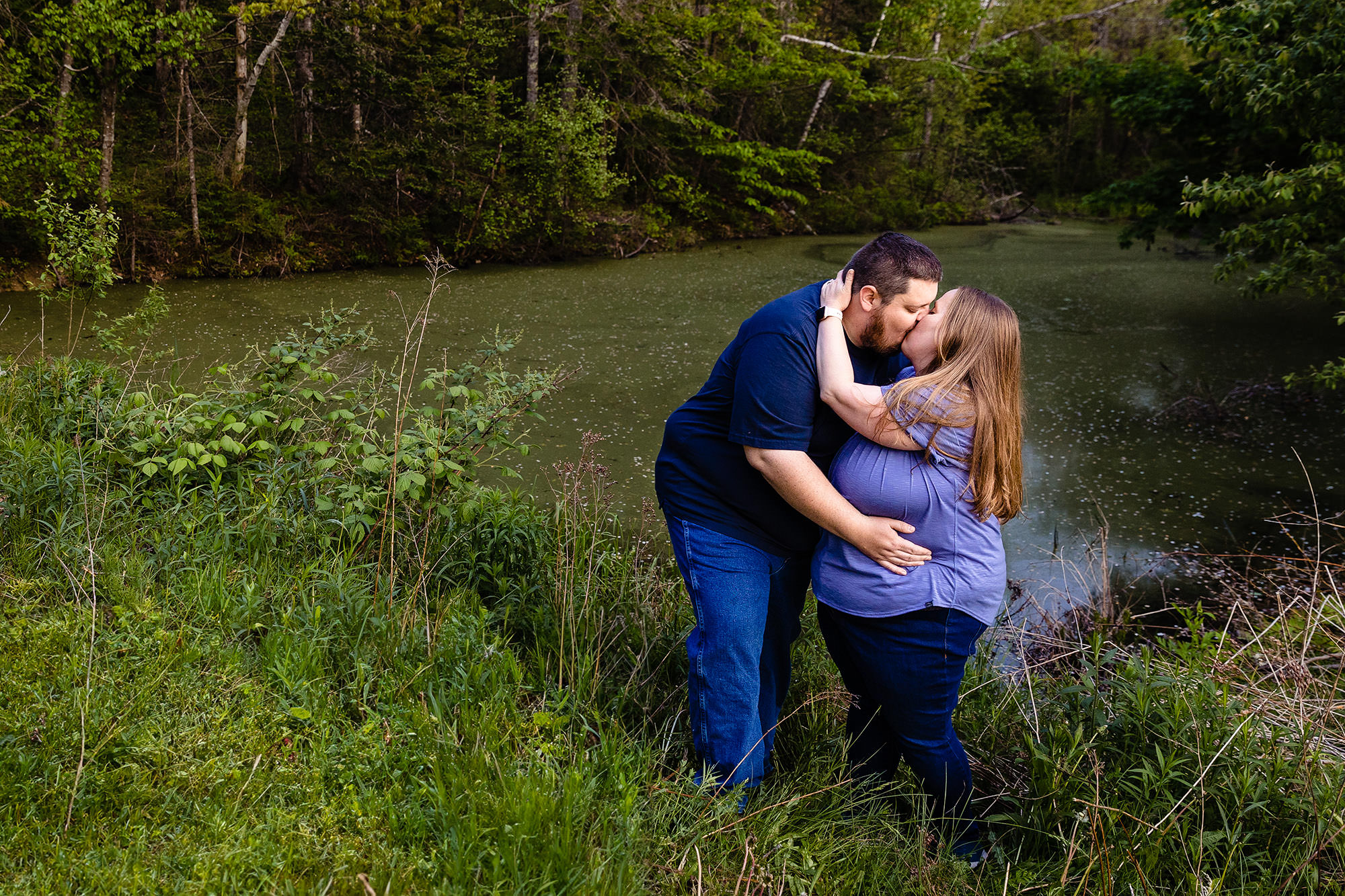 A Winterport Maine engagement portrait