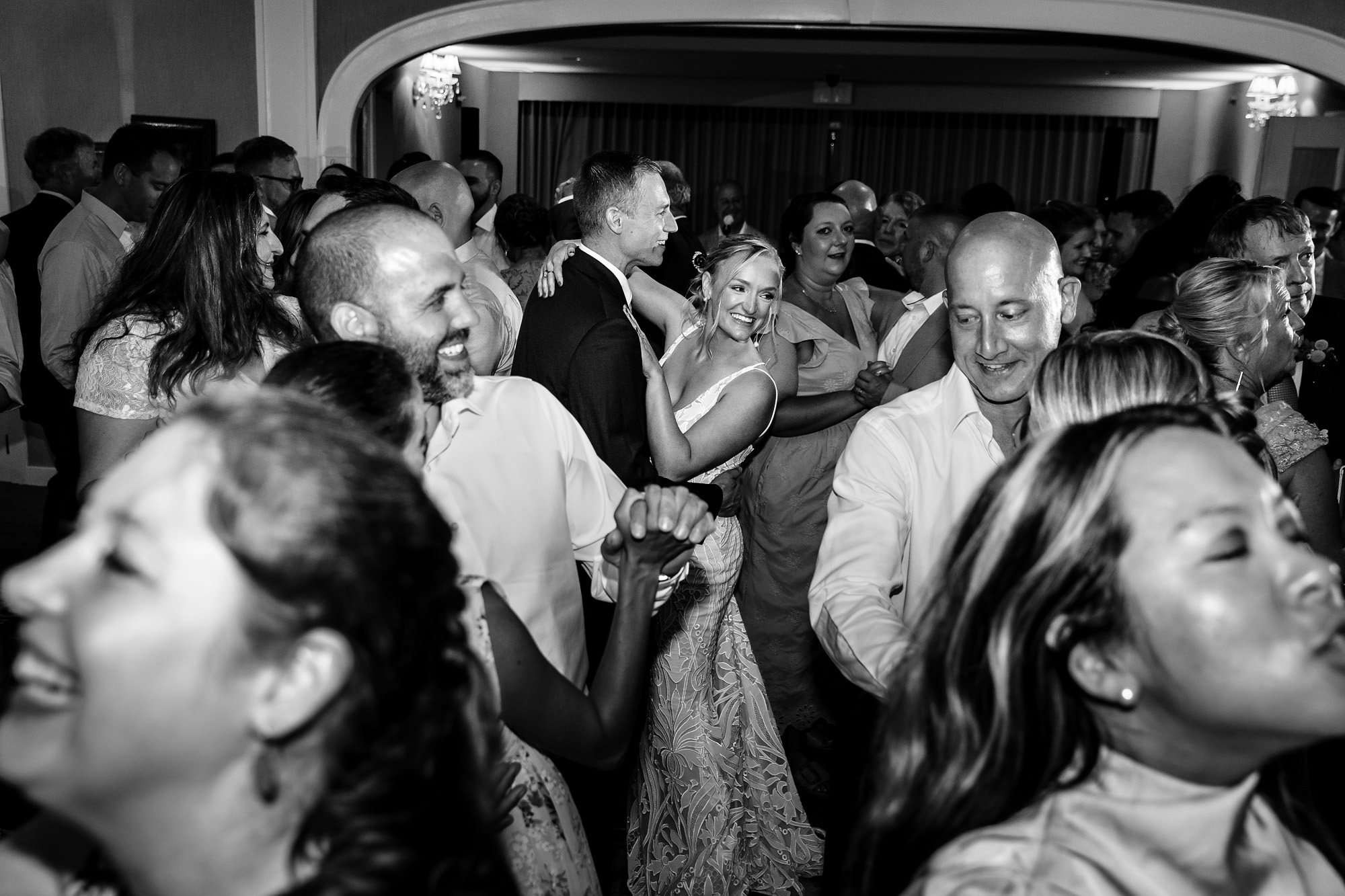 A wedding reception at Mill Falls at Church Landing in Meredith New Hampshire.