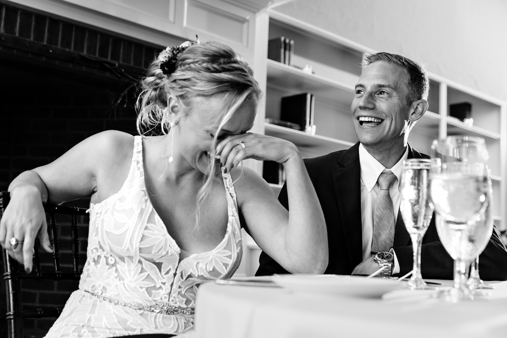 A wedding reception at Mill Falls at Church Landing in Meredith New Hampshire.