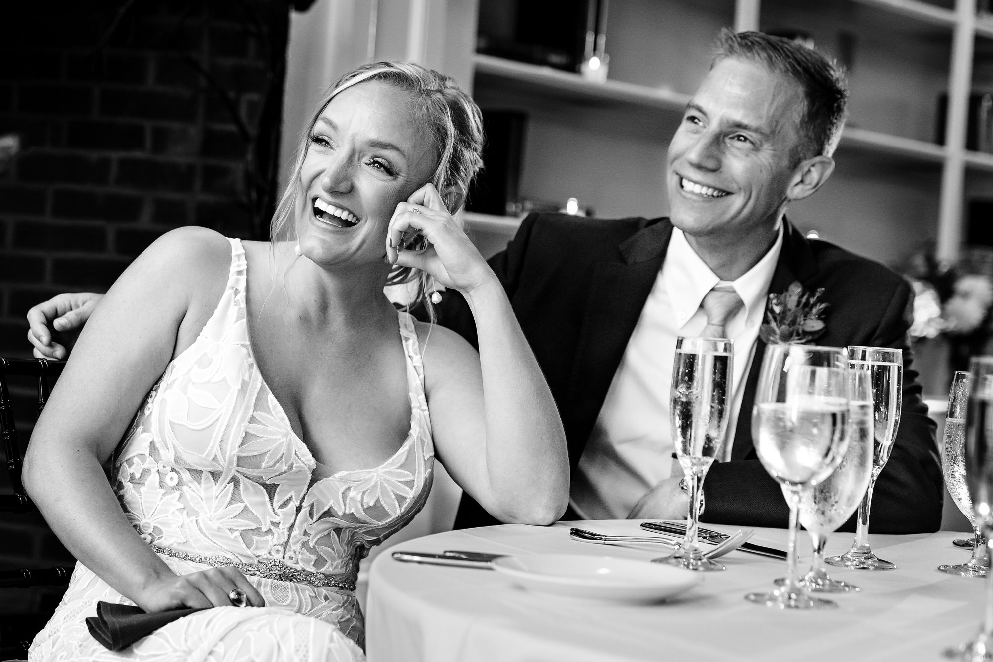 A wedding reception at Mill Falls at Church Landing in Meredith New Hampshire.