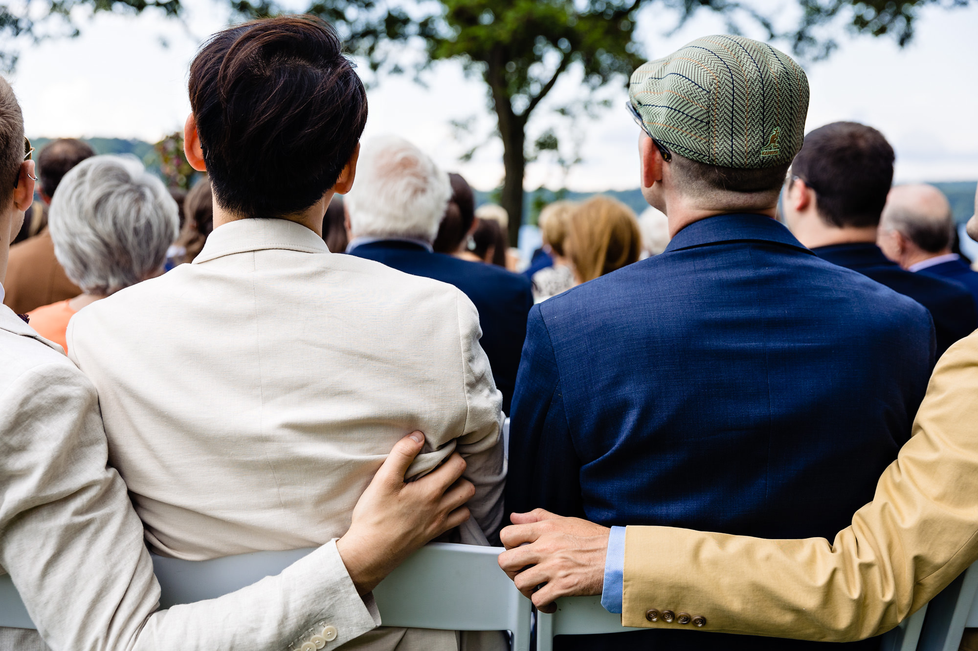 A wedding ceremony at Mill Falls at Church Landing in Meredith New Hampshire
