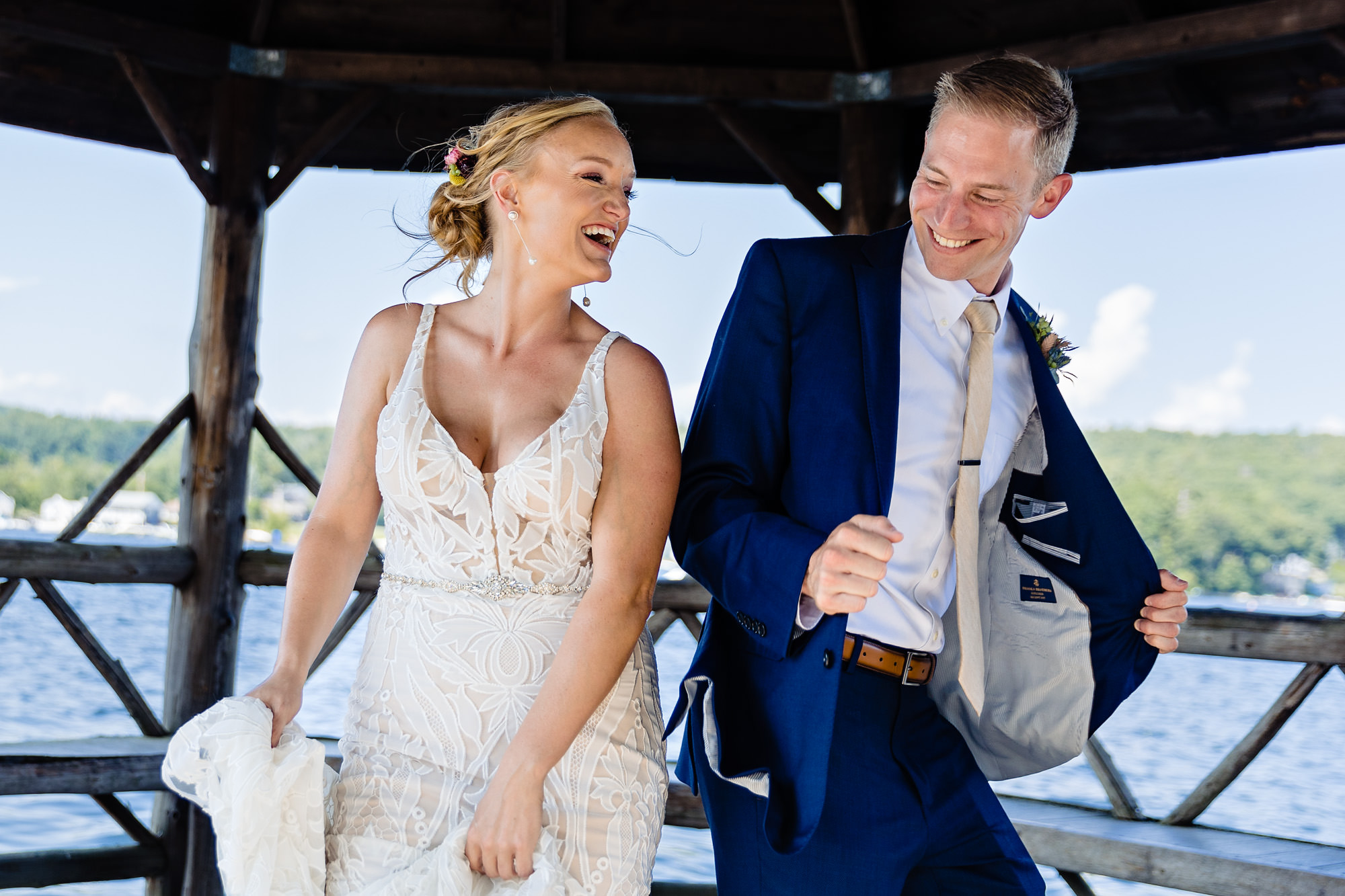Wedding portraits in Meredith New Hampshire