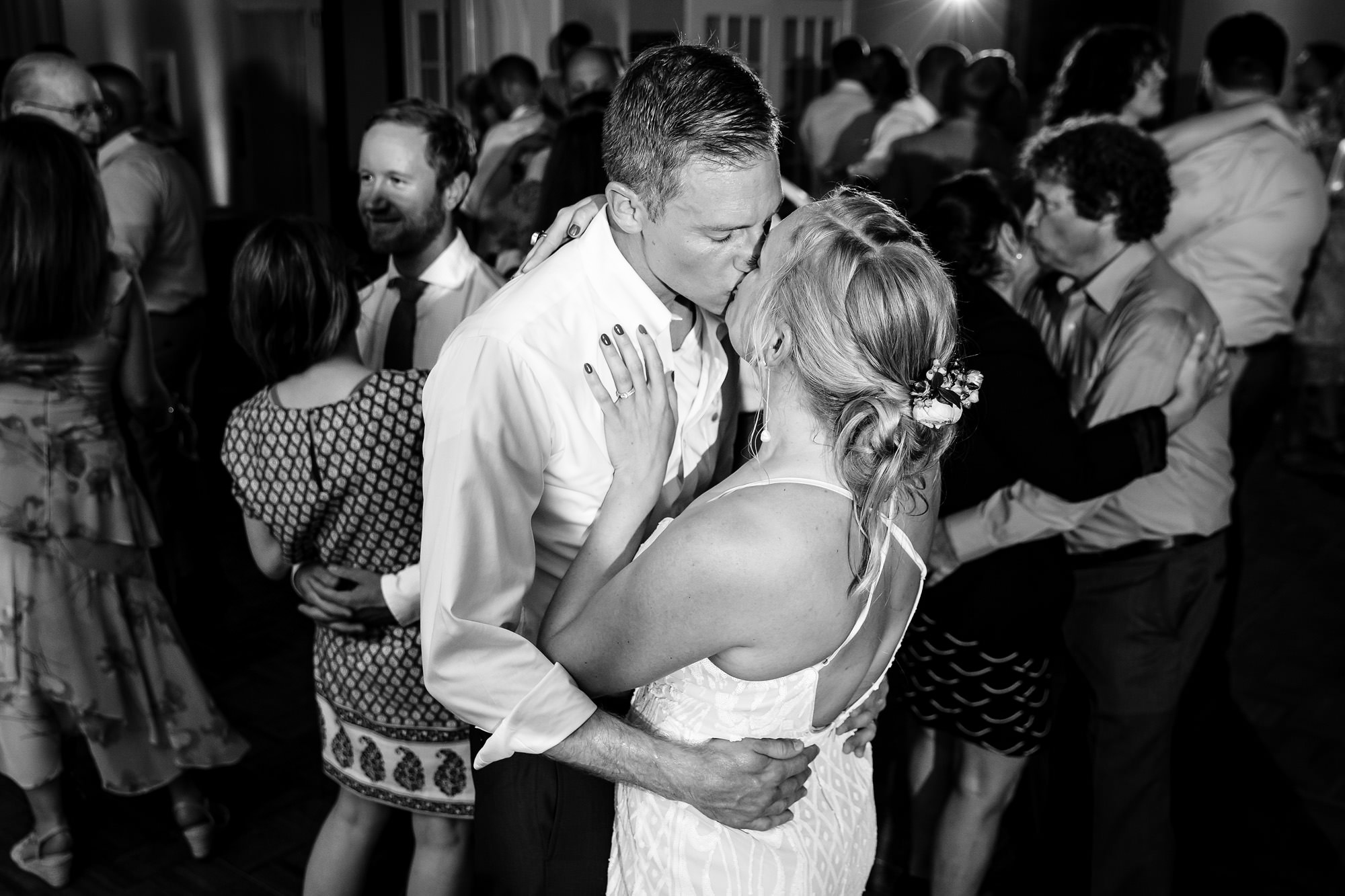 Dance floor at a wedding in Meredith NH