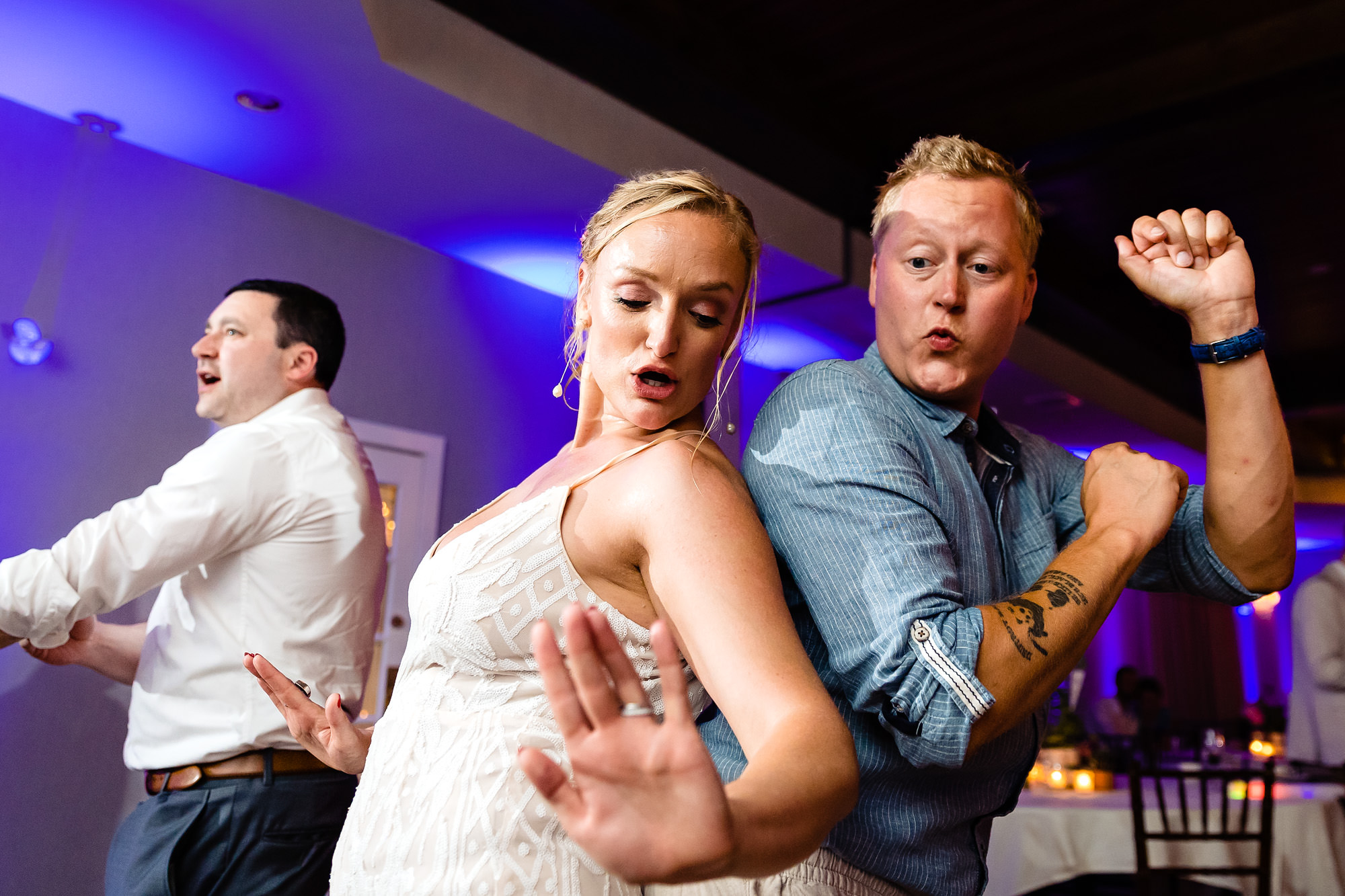 Dance floor at a wedding in Meredith NH