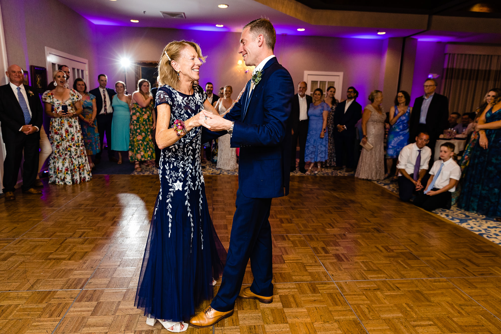 A wedding reception at Mill Falls at Church Landing in Meredith New Hampshire.