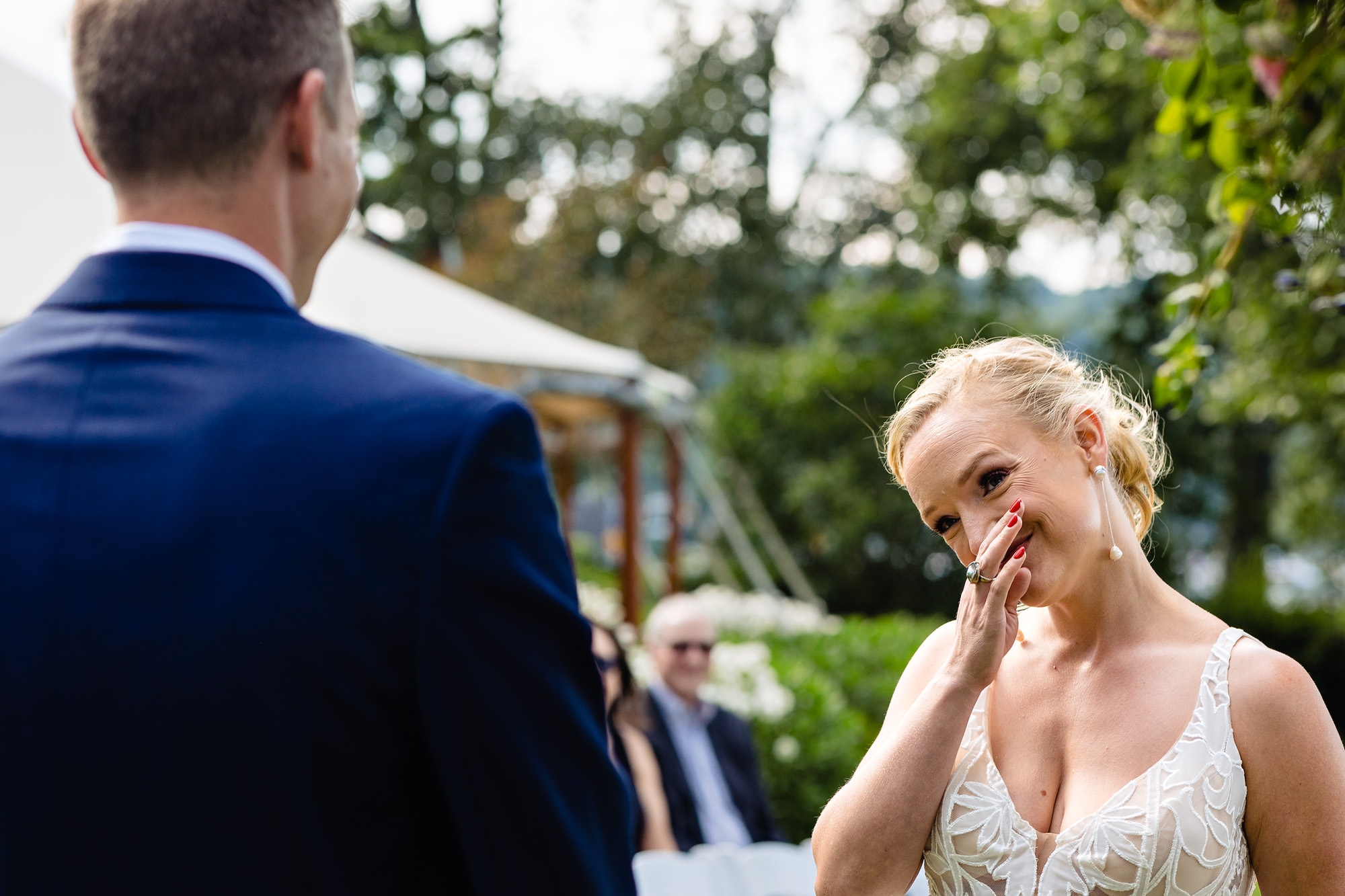 A wedding ceremony at Mill Falls at Church Landing in Meredith New Hampshire
