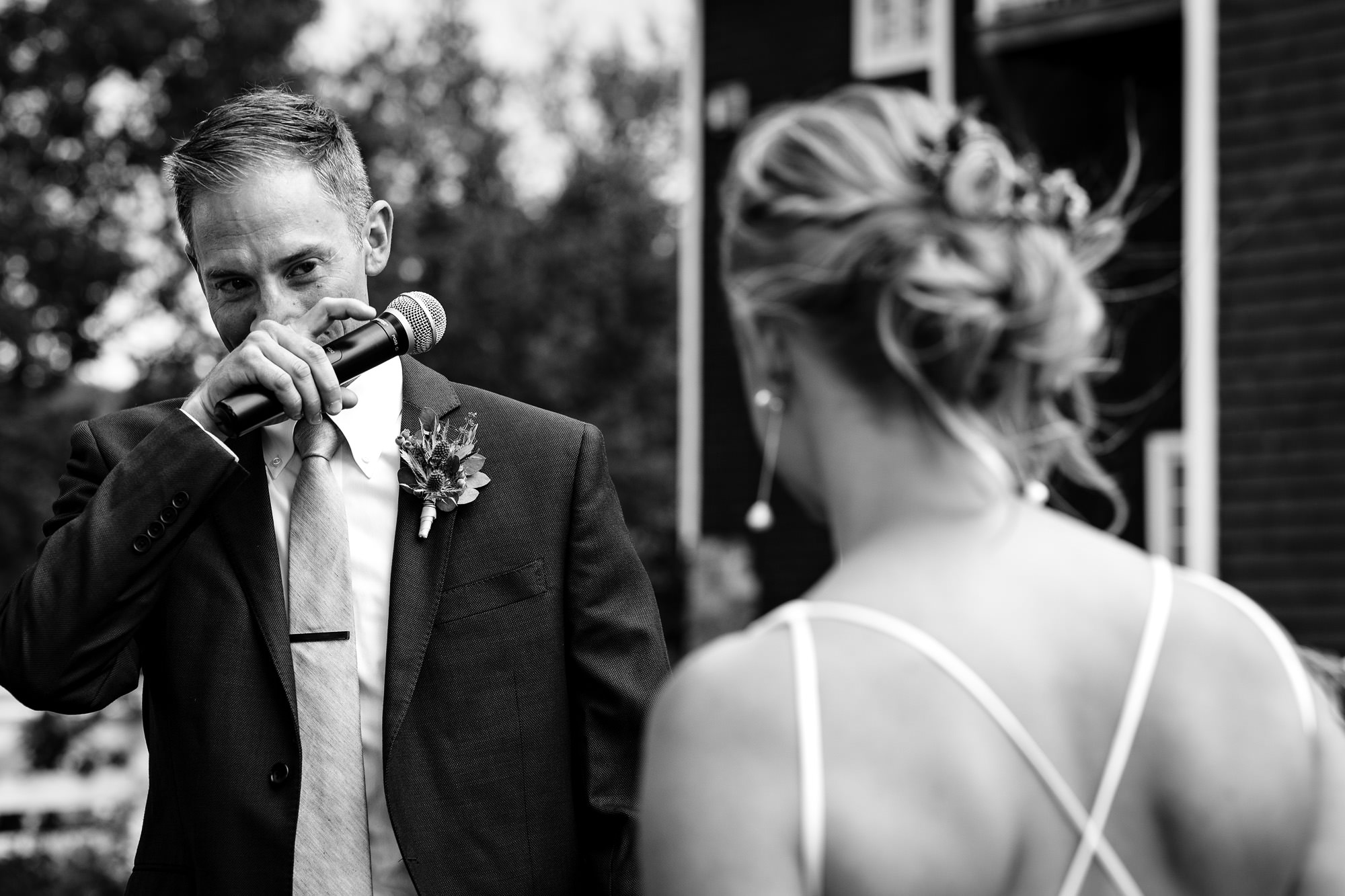 A wedding ceremony at Mill Falls at Church Landing in Meredith New Hampshire