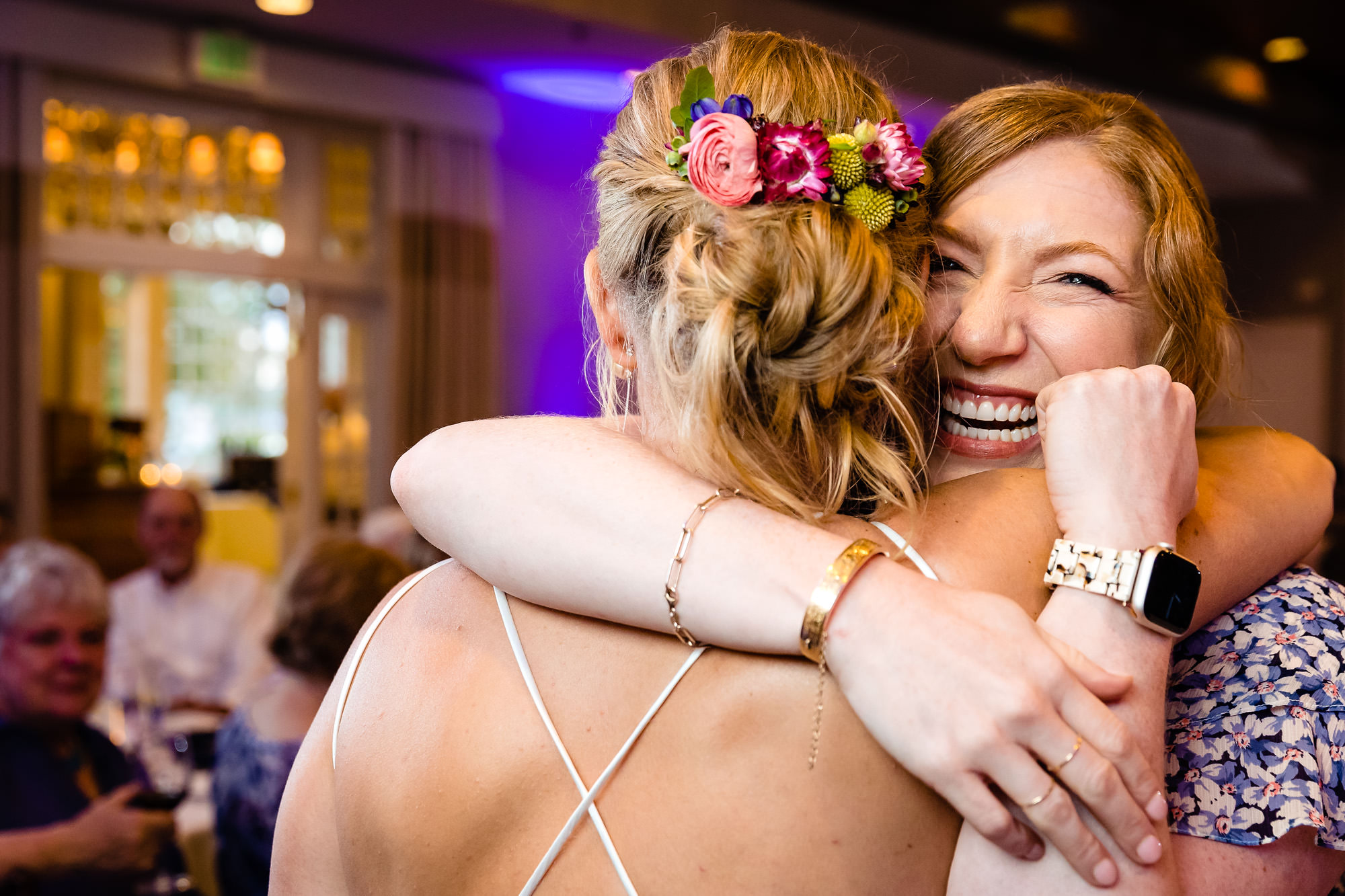 A wedding reception at Mill Falls at Church Landing in Meredith New Hampshire.