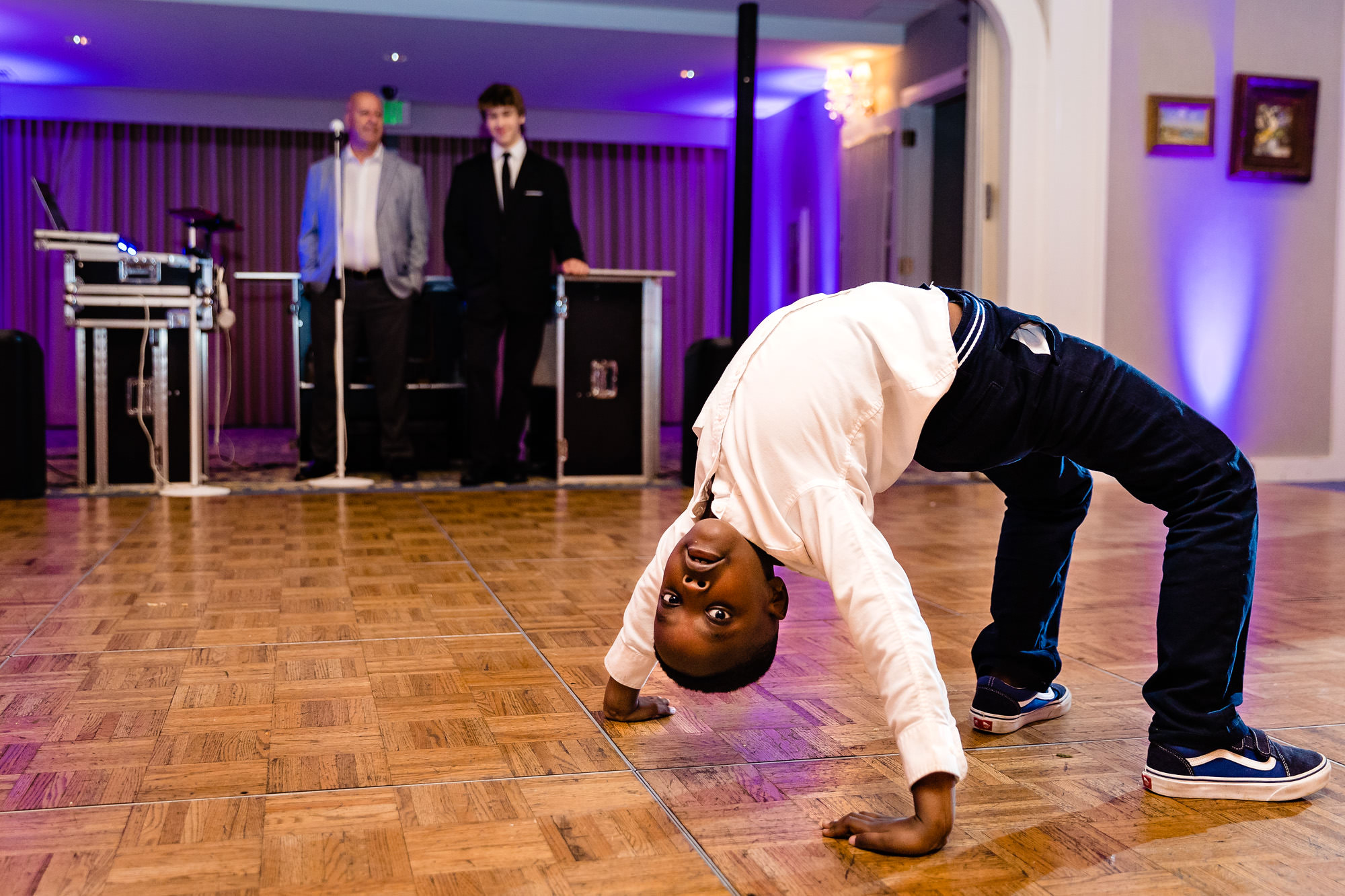 Dance floor at a wedding in Meredith NH
