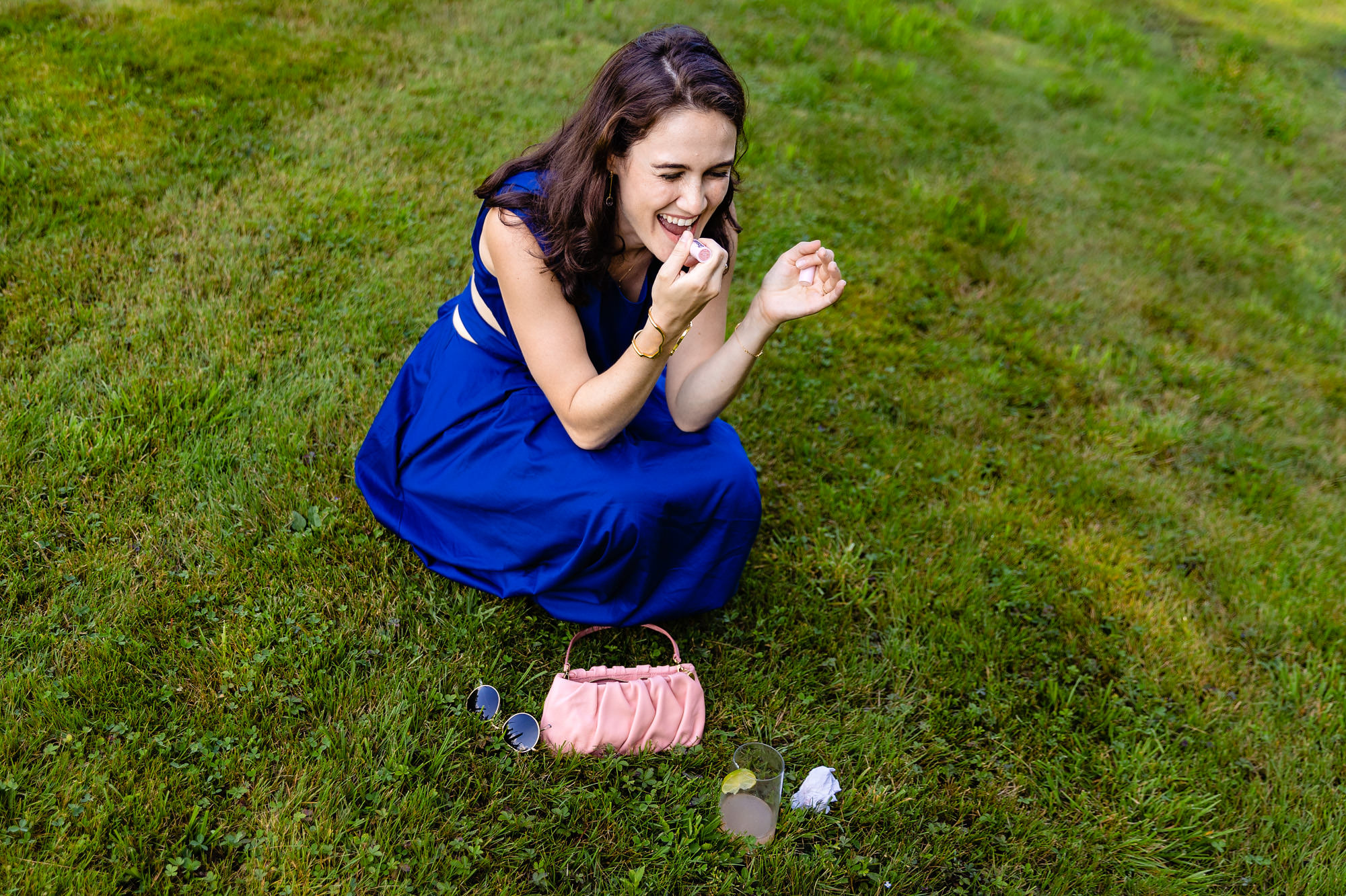 A cocktail hour at a wedding in Wiscasset, Maine