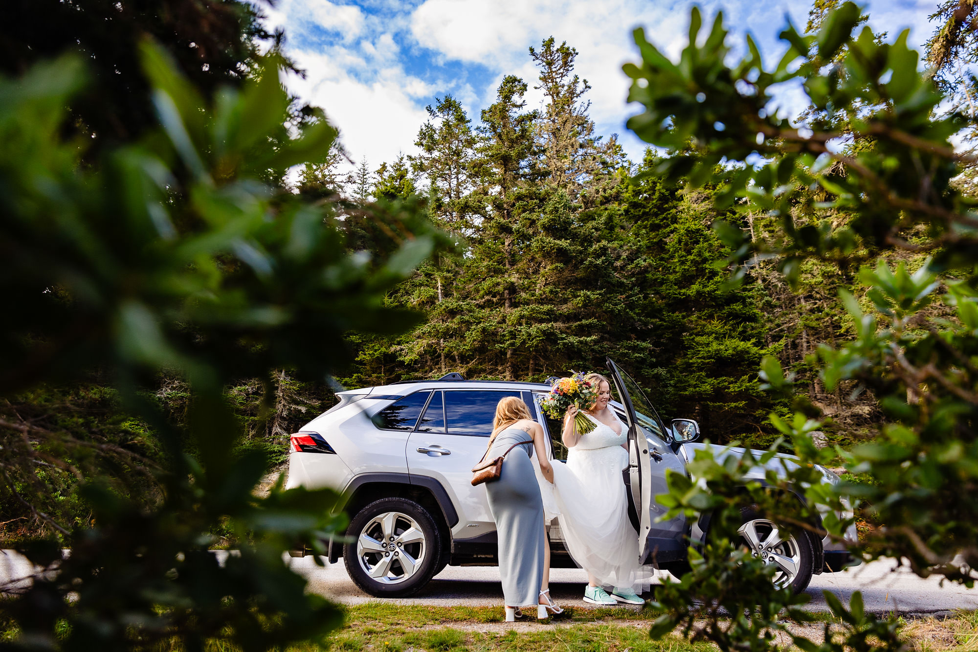 Wedding portraits at the Schoodic Peninsula