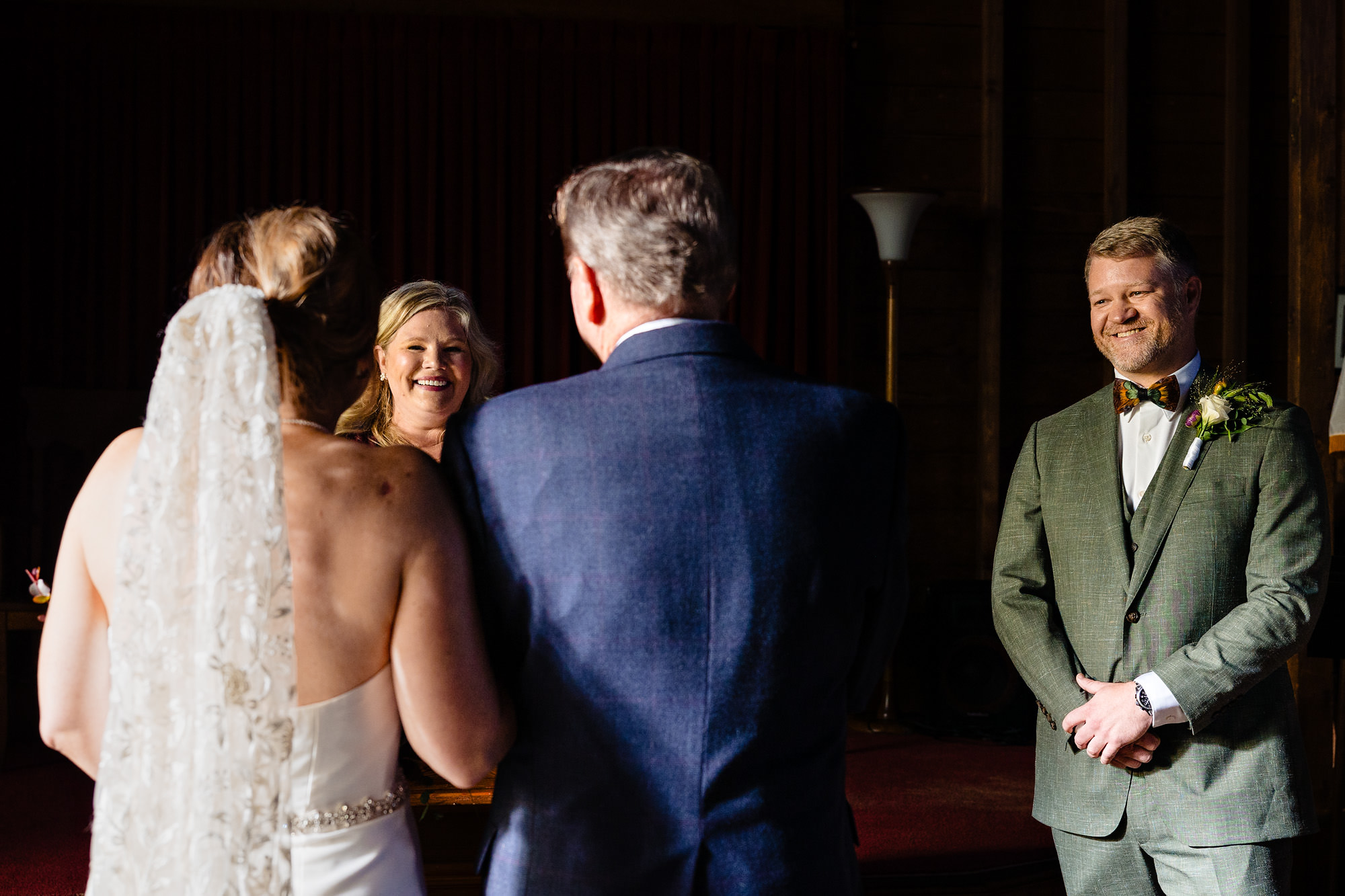 A wedding ceremony at Islesford Congregational Church on Little Cranberry Island, Maine