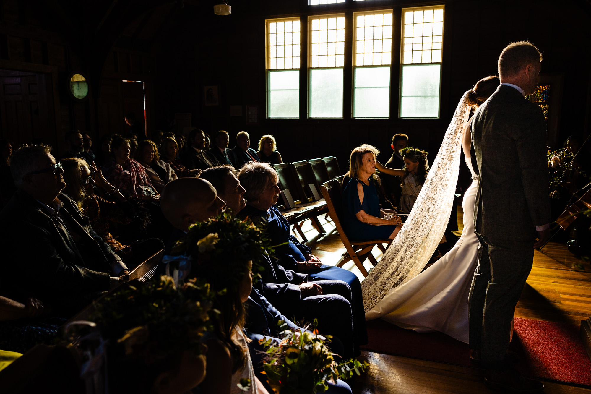 A wedding ceremony at Islesford Congregational Church on Little Cranberry Island, Maine