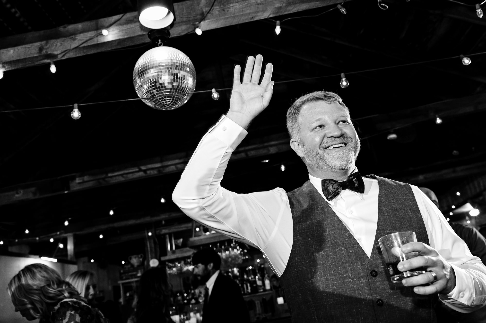 Dancing at a wedding reception at Islesford Dock Restaurant in Maine