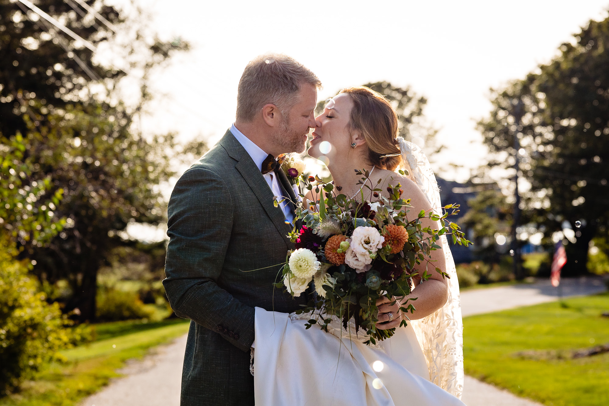 A wedding portrait on Islesford, Maine