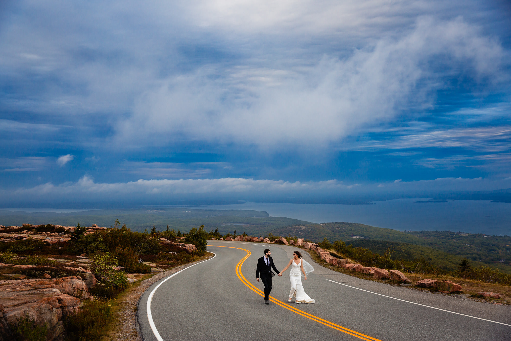A Cadillac Mountain Elopement in Acadia National Park